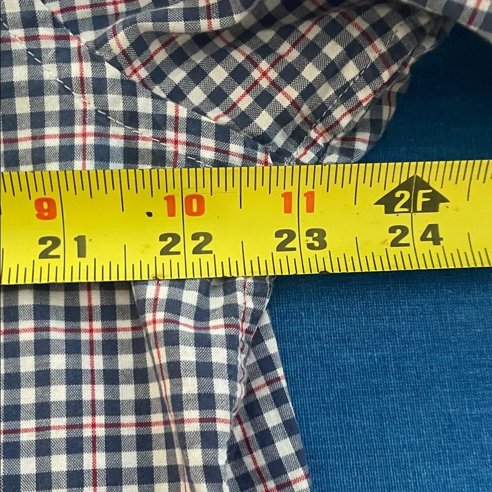 Vineyard Vines Navy and White Checkered Shirt